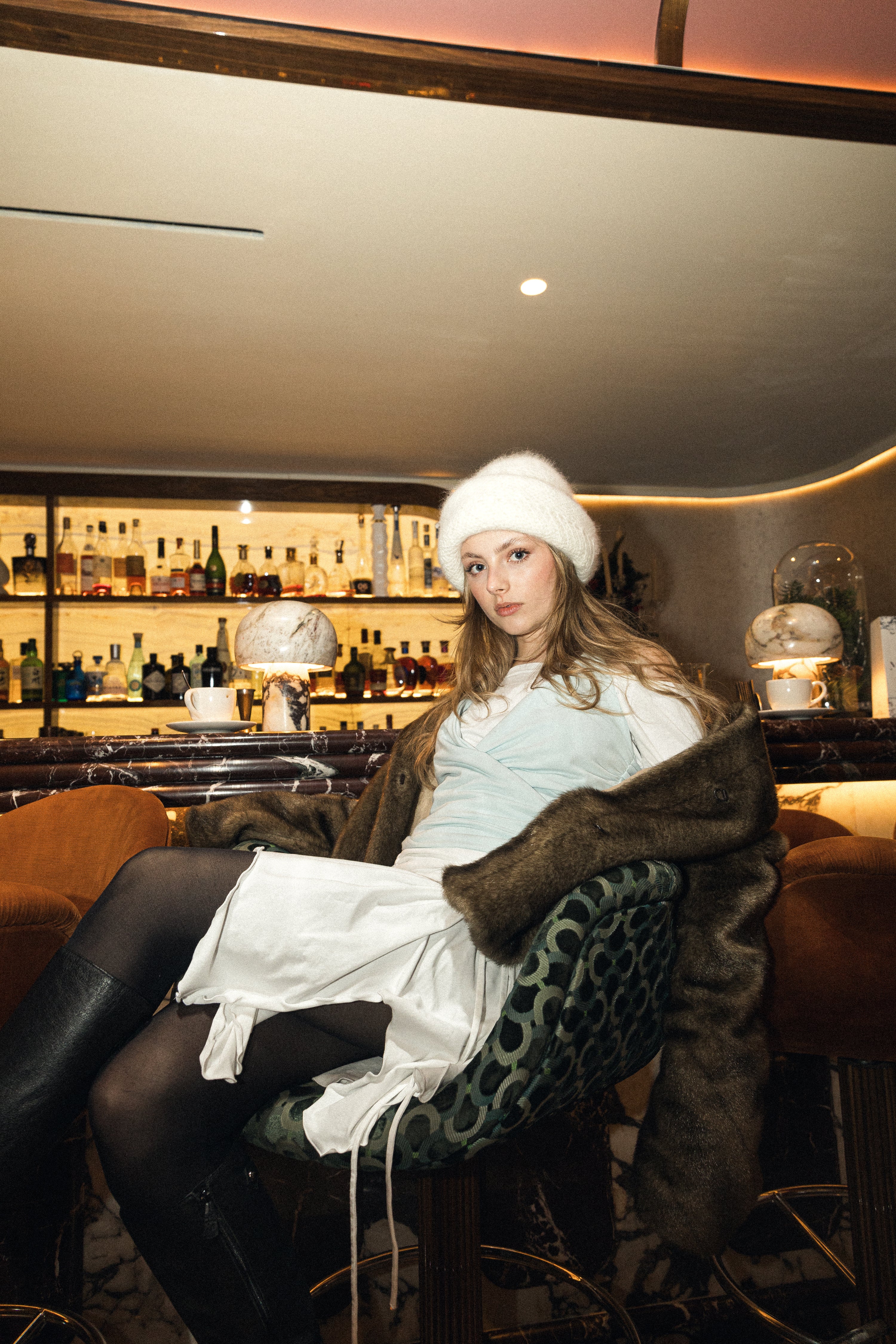 number 11 white skirt in cotton