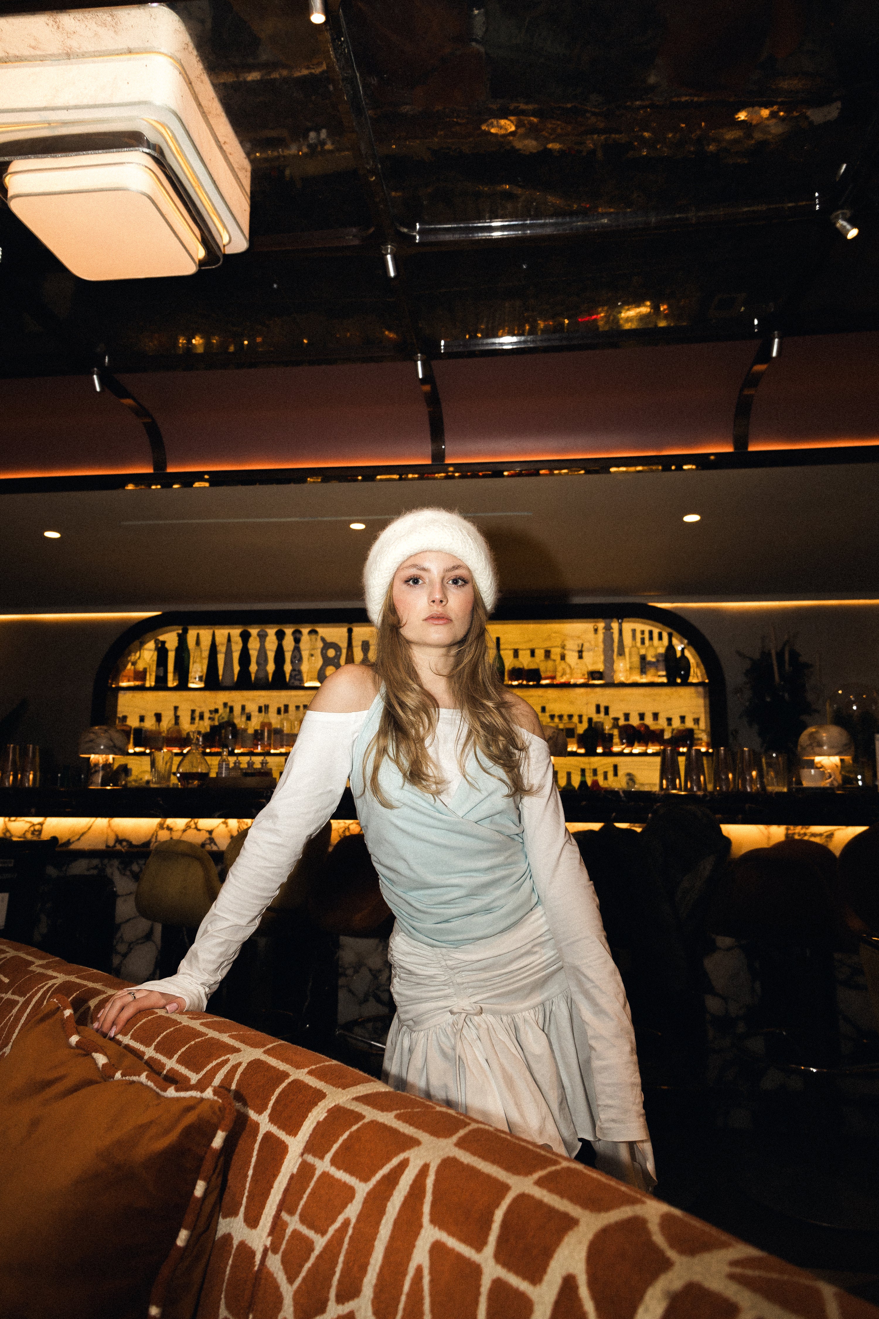 number 11 white skirt in cotton