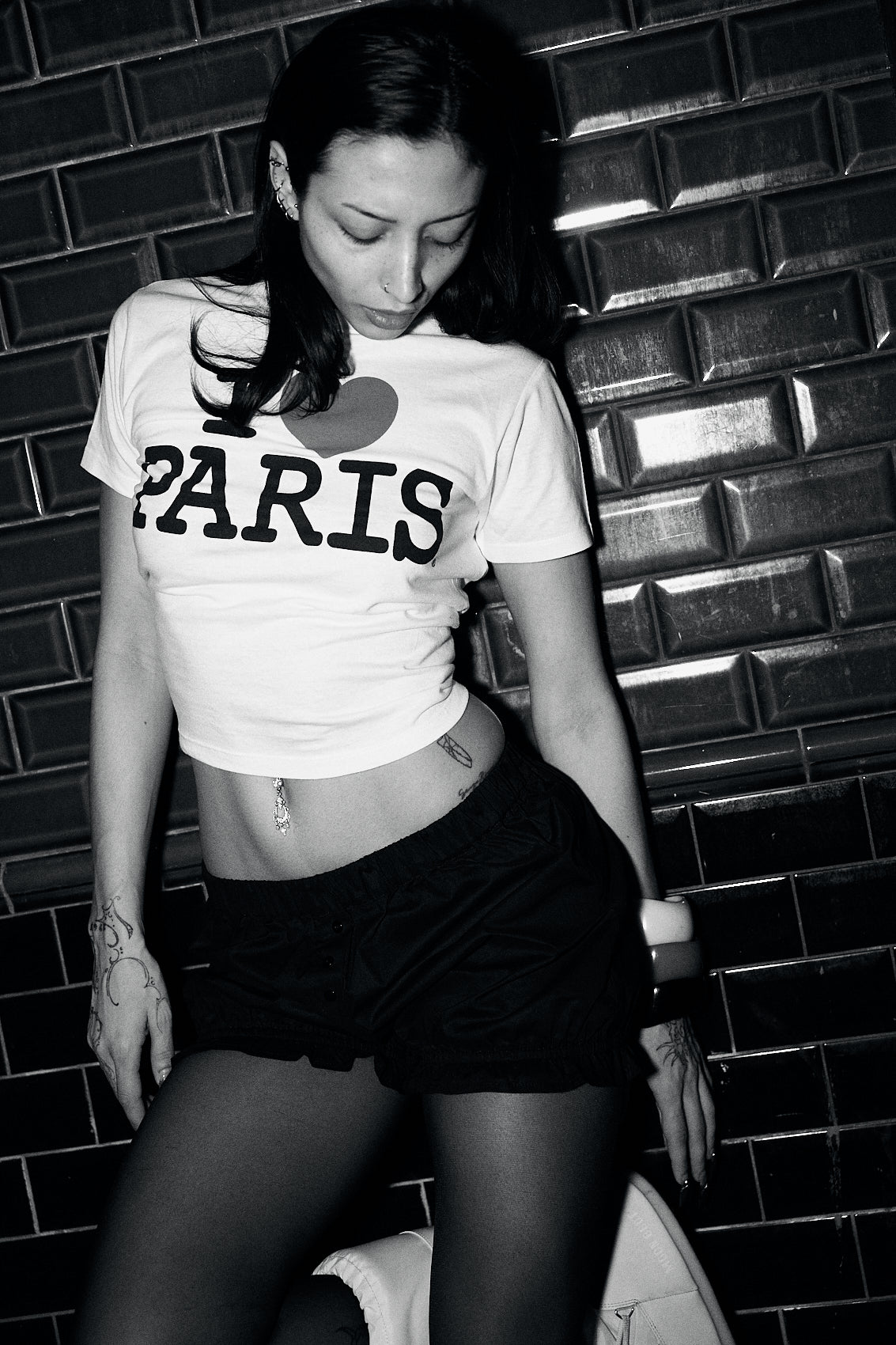 number 36 black shorts in cotton